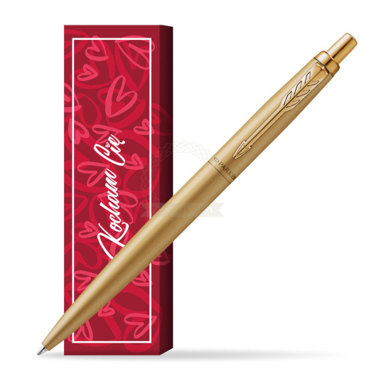 Długopis Parker Jotter XL Monochrome Gold- Edycja Specjalna w obwolucie Kocham Cię