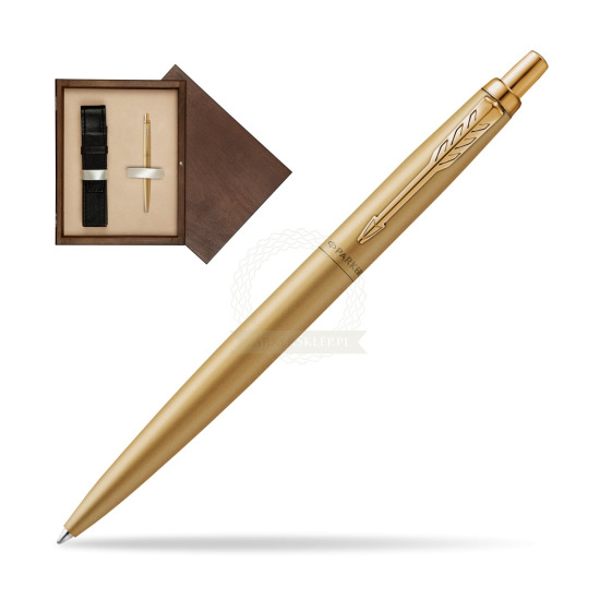 Długopis Parker Jotter XL Monochrome Gold- Edycja Specjalna w pudełku drewnianym Wenge Single Ecru