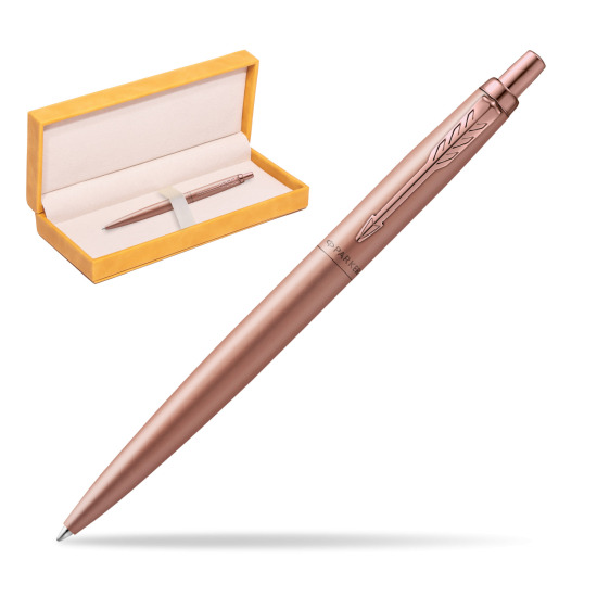 Długopis Parker Jotter XL Monochrome Pink Gold - Edycja Specjalna w żółtym pudełku zamszowym