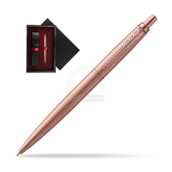 Długopis Parker Jotter XL Monochrome Pink Gold - Edycja Specjalna w pudełku drewnianym Czerń Single Bordo