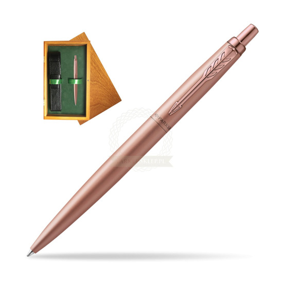 Długopis Parker Jotter XL Monochrome Pink Gold - Edycja Specjalna w pudełku drewnianym Honey Single Zieleń