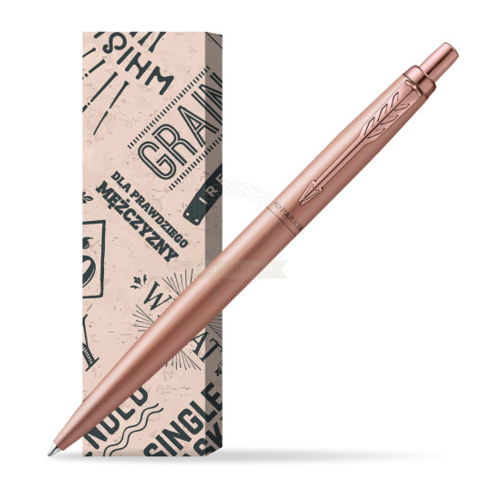 Długopis Parker Jotter XL Monochrome Pink Gold - Edycja Specjalna w obwolucie Męski świat