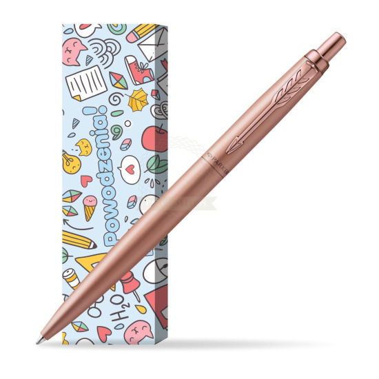 Długopis Parker Jotter XL Monochrome Pink Gold - Edycja Specjalna w obwolucie Powodzenia