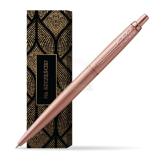 Długopis Parker Jotter XL Monochrome Pink Gold - Edycja Specjalna w obwolucie Szczęśliwy traf