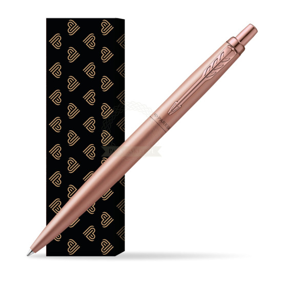 Długopis Parker Jotter XL Monochrome Pink Gold - Edycja Specjalna w obwolucie Złote Serca