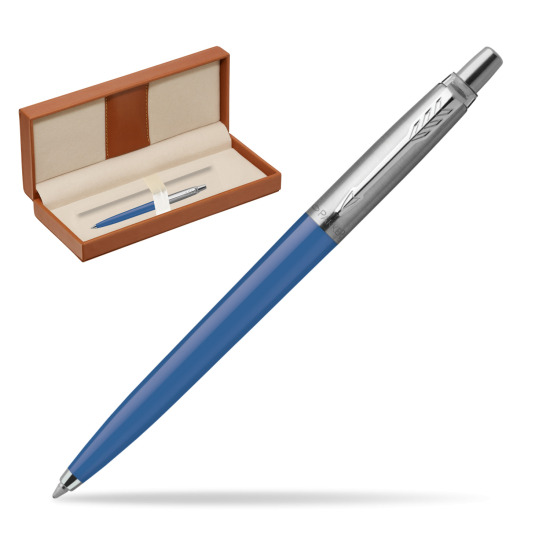 Długopis Parker Jotter Originals Blue Denim w pudełku classic brown