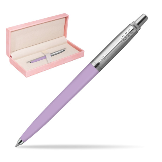 Długopis Parker Jotter Originals Pastel Lilac w różowym pudełku zamszowym