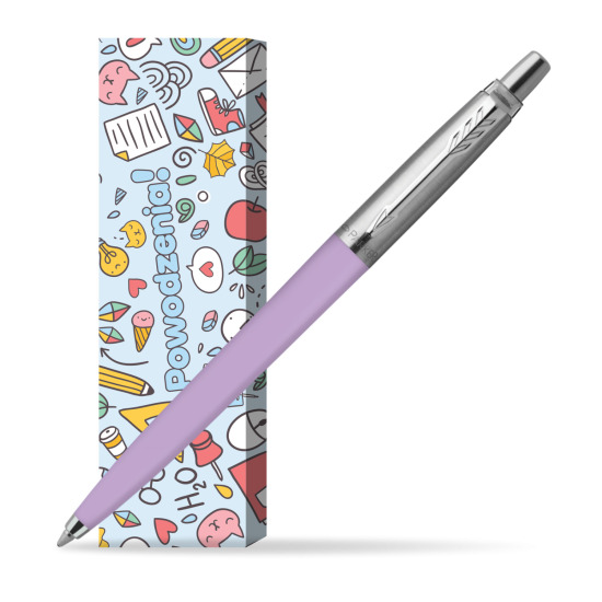 Długopis Parker Jotter Originals Pastel Lilac w obwolucie Powodzenia