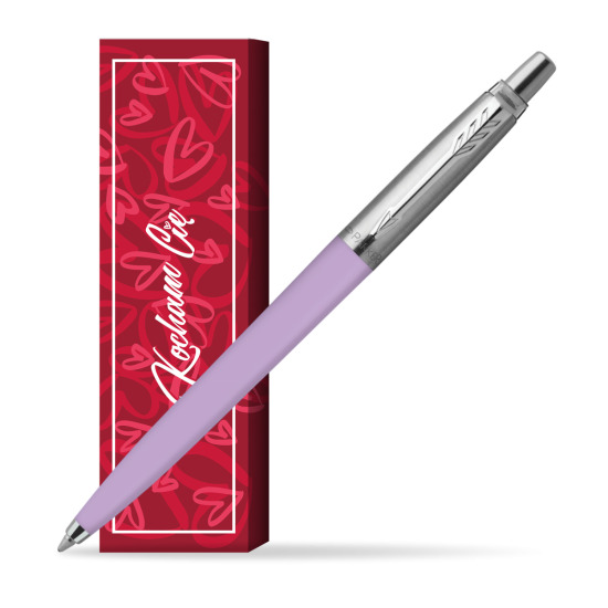 Długopis Parker Jotter Originals Pastel Lilac w obwolucie Kocham Cię