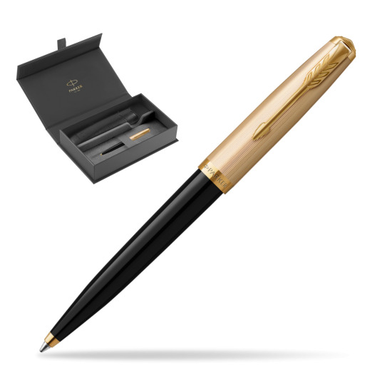 Długopis Parker 51 Deluxe Black GT w oryginalnym pudełku Parker, wsuwane etui