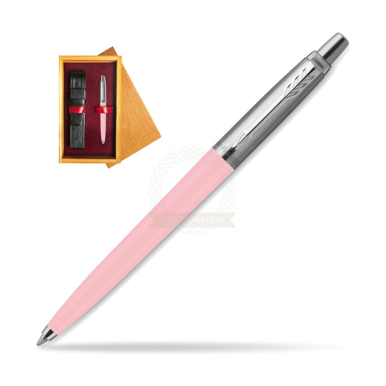 Długopis Parker Jotter Originals Pastel Baby Pink - Edycja Specjalna w pudełku drewnianym Honey Single Bordo