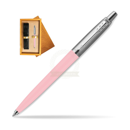 Długopis Parker Jotter Originals Pastel Baby Pink - Edycja Specjalna w pudełku drewnianym Honey Single Ecru