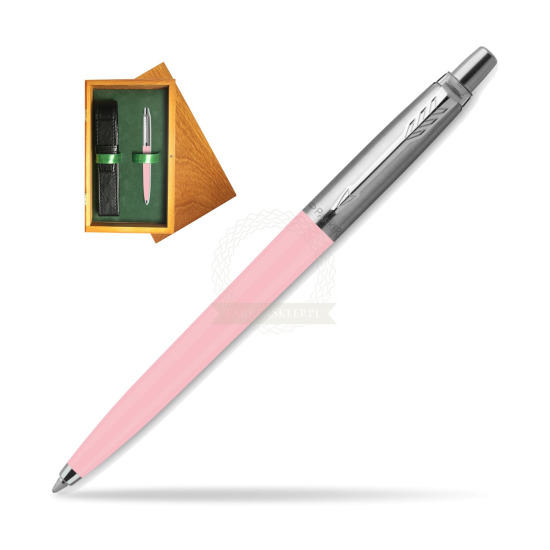 Długopis Parker Jotter Originals Pastel Baby Pink - Edycja Specjalna w pudełku drewnianym Honey Single Zieleń