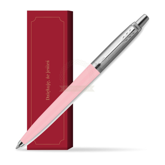 Długopis Parker Jotter Originals Pastel Baby Pink - Edycja Specjalna w obwolucie Dziękuję, że jesteś
