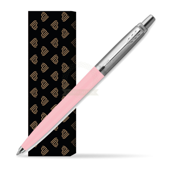 Długopis Parker Jotter Originals Pastel Baby Pink - Edycja Specjalna w obwolucie Złote Serca