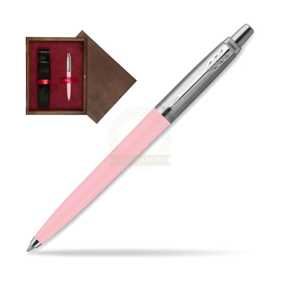 Długopis Parker Jotter Originals Pastel Baby Pink - Edycja Specjalna w pudełku drewnianym Wenge Single Bordo