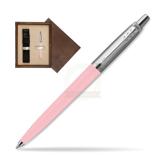 Długopis Parker Jotter Originals Pastel Baby Pink - Edycja Specjalna w pudełku drewnianym Wenge Single Ecru