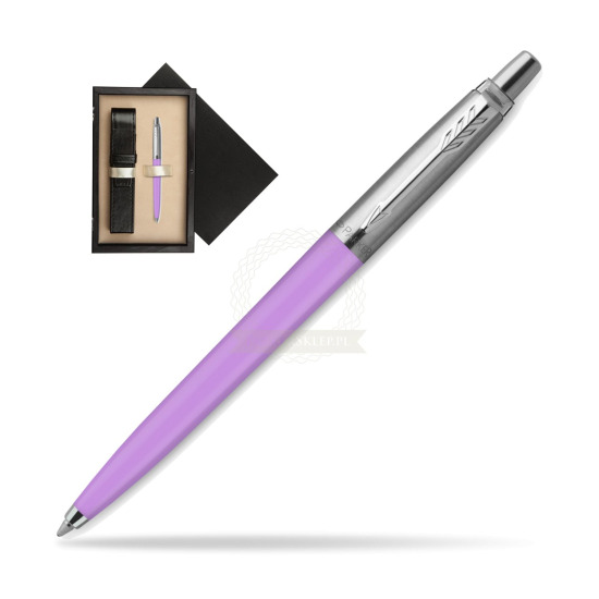 Długopis Parker Jotter Originals Pastel Purple - Edycja Specjalna w pudełku drewnianym Czerń Single Ecru