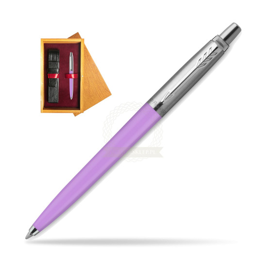 Długopis Parker Jotter Originals Pastel Purple - Edycja Specjalna w pudełku drewnianym Honey Single Bordo