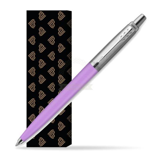 Długopis Parker Jotter Originals Pastel Purple - Edycja Specjalna w obwolucie Złote Serca