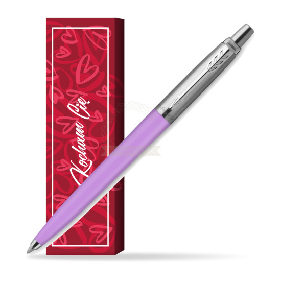 Długopis Parker Jotter Originals Pastel Purple - Edycja Specjalna w obwolucie Kocham Cię