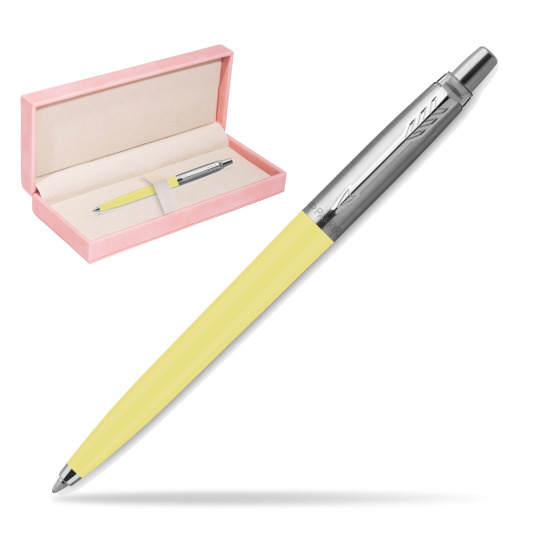 Długopis Parker Jotter Originals Pastel Yellow - Edycja Specjalna w różowym pudełku zamszowym