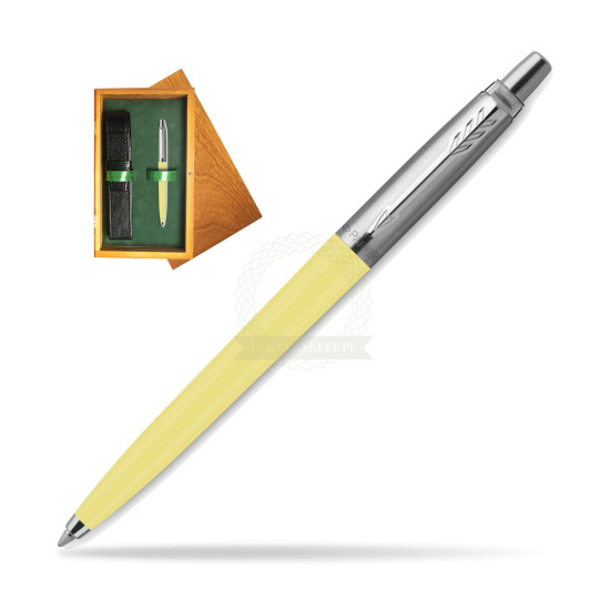 Długopis Parker Jotter Originals Pastel Yellow - Edycja Specjalna w pudełku drewnianym Honey Single Zieleń