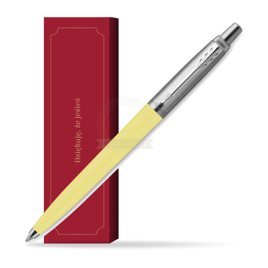 Długopis Parker Jotter Originals Pastel Yellow - Edycja Specjalna w obwolucie Dziękuję, że jesteś