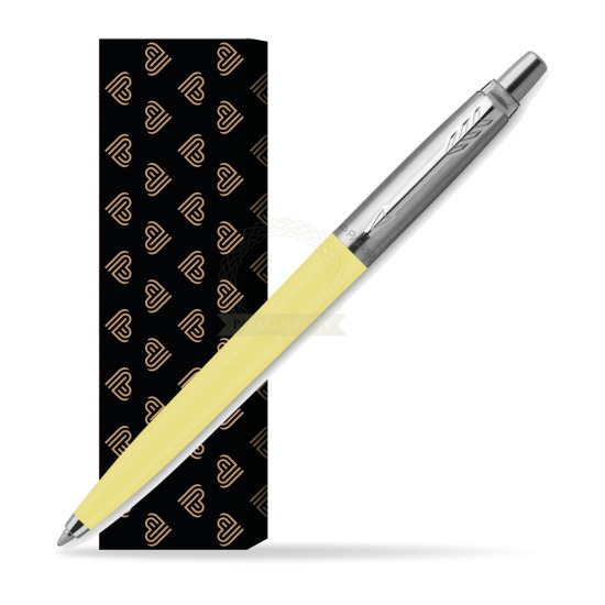 Długopis Parker Jotter Originals Pastel Yellow - Edycja Specjalna w obwolucie Złote Serca