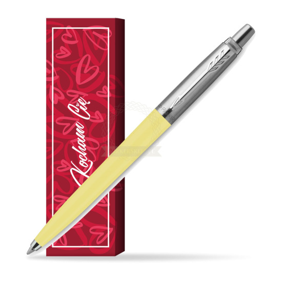 Długopis Parker Jotter Originals Pastel Yellow - Edycja Specjalna w obwolucie Kocham Cię
