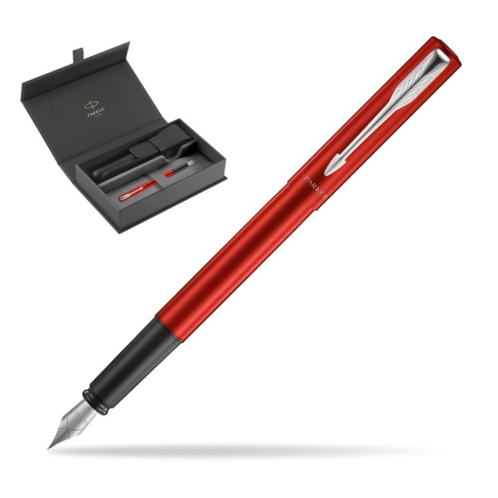 Pióro wieczne Parker Vector XL Red CT w oryginalnym pudełku Parker, zamykane etui