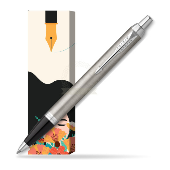 Długopis Parker IM Essential Stainless Steel CT w obwolucie Maki