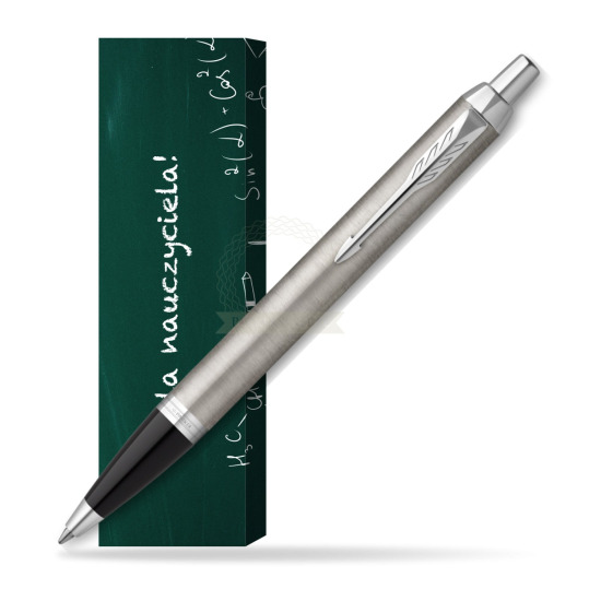 Długopis Parker IM Essential Stainless Steel CT w obwolucie Szkoła