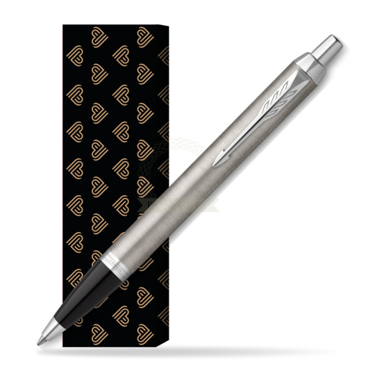 Długopis Parker IM Essential Stainless Steel CT w obwolucie Złote Serca
