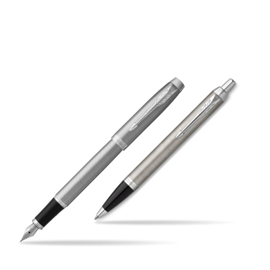 Zestaw Prezentowy Parker Pióro wieczne + Długopis IM Essential Stainless Steel CT