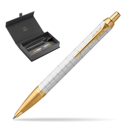 Długopis Parker IM Premium Pearl GT w oryginalnym pudełku Parker, wsuwane etui