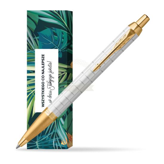 Długopis Parker IM Premium Pearl GT w obwolucie Twoje święto