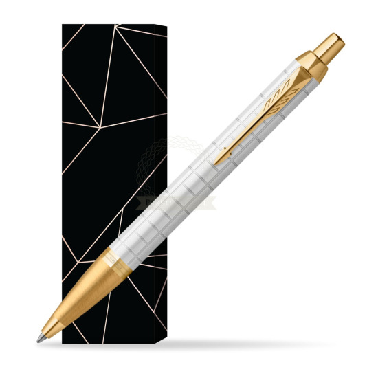 Długopis Parker IM Premium Pearl GT w obwolucie Na szczęście