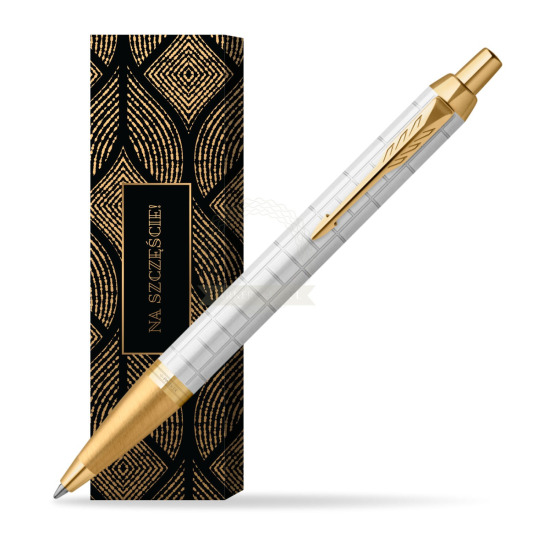 Długopis Parker IM Premium Pearl GT w obwolucie Szczęśliwy traf