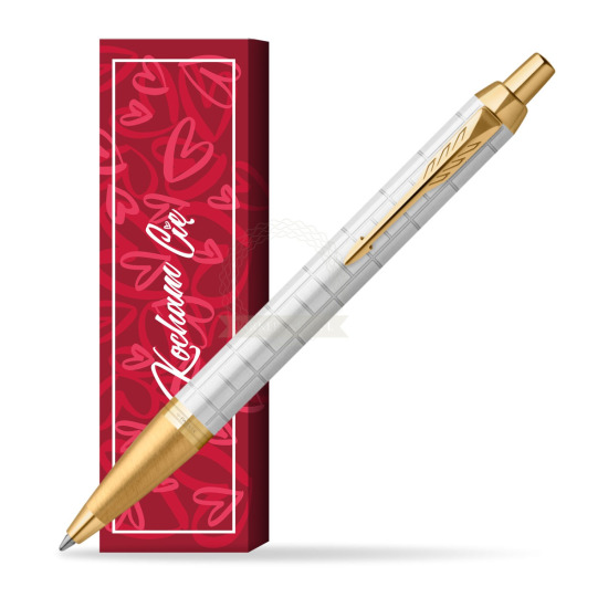 Długopis Parker IM Premium Pearl GT w obwolucie Kocham Cię