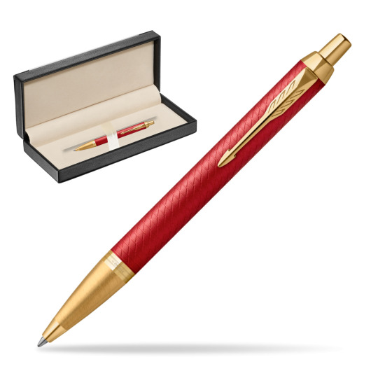 Długopis Parker IM Premium Red GT w pudełku classic black