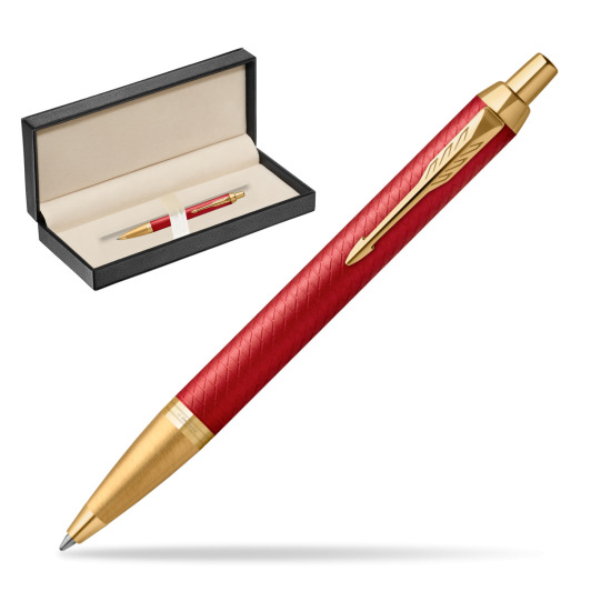 Długopis Parker IM Premium Red GT w pudełku classic pure black