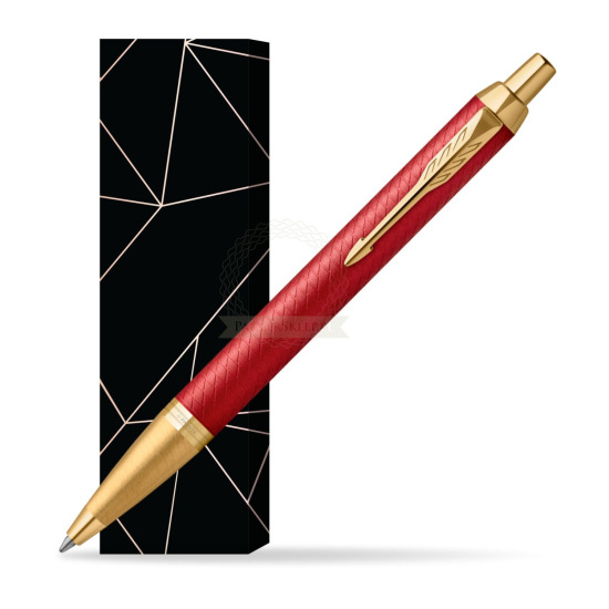 Długopis Parker IM Premium Red GT w obwolucie Na szczęście