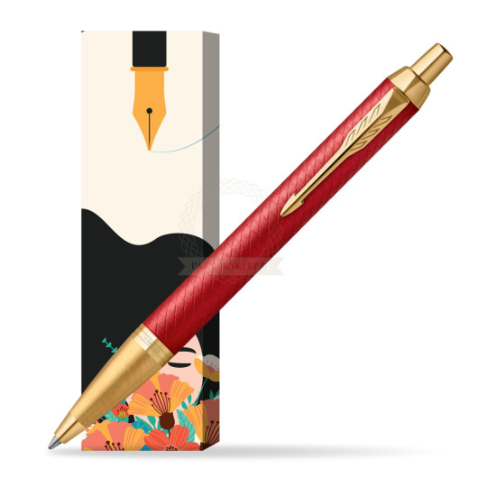 Długopis Parker IM Premium Red GT w obwolucie Maki