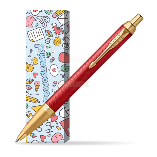 Długopis Parker IM Premium Red GT w obwolucie Powodzenia