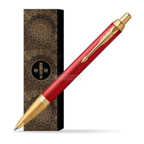 Długopis Parker IM Premium Red GT w obwolucie Orientalne szczęście 