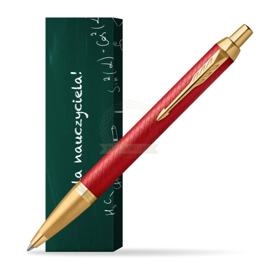 Długopis Parker IM Premium Red GT w obwolucie Szkoła