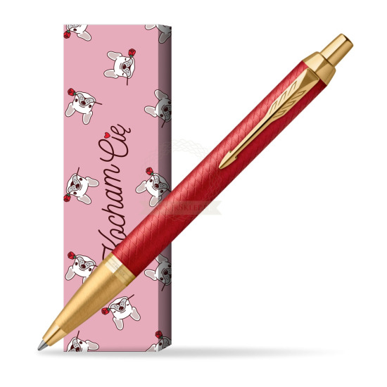 Długopis Parker IM Premium Red GT w obwolucie Sweet Rose