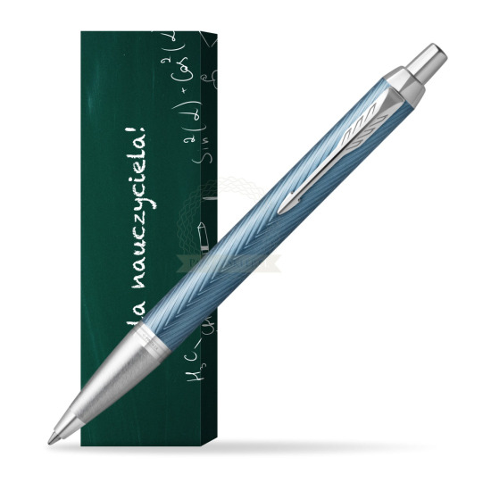Długopis Parker IM Premium Blue Grey CT w obwolucie Szkoła