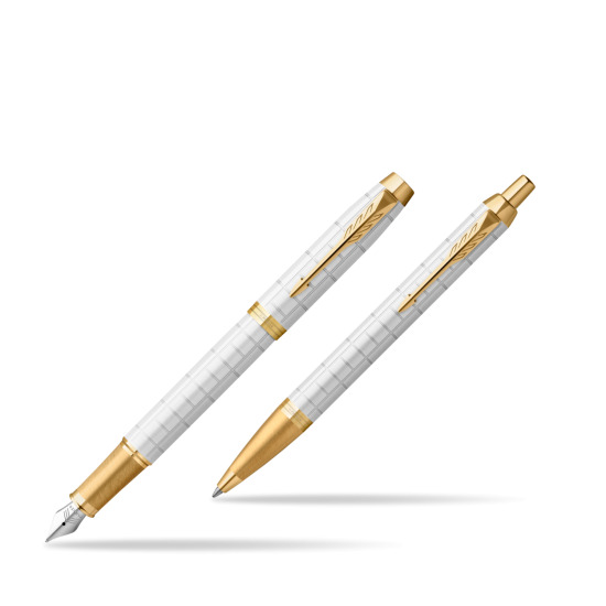 Zestaw Prezentowy Parker Pióro wieczne + Długopis IM Premium Pearl GT